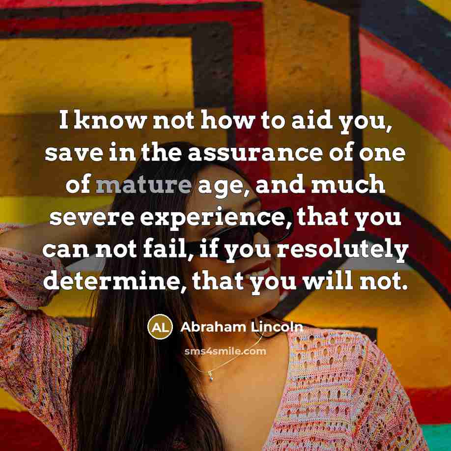“I know not how to aid you, save in the…” quote by Abraham Lincoln
