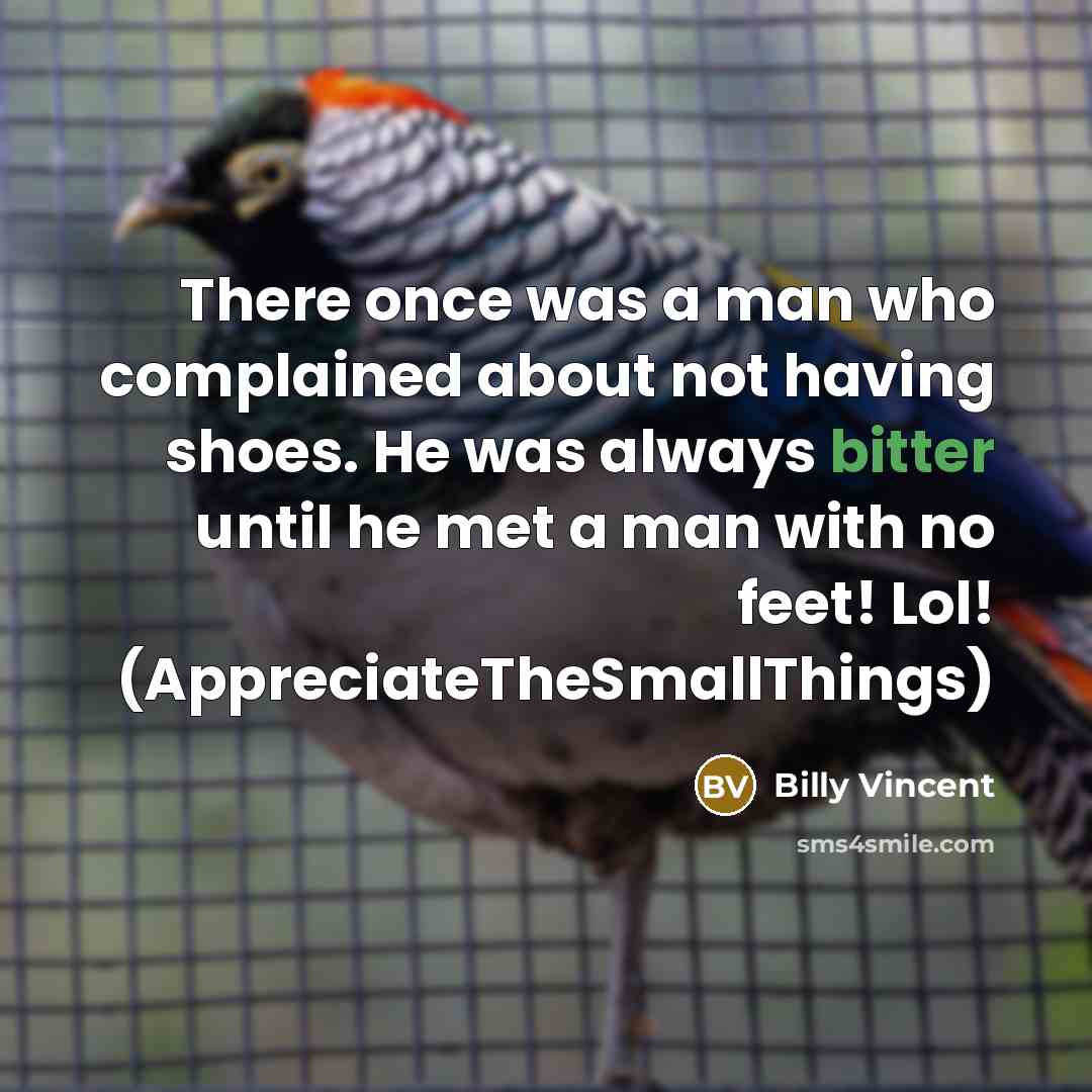 “There once was a man who complained about not having…” quote by Billy Vincent