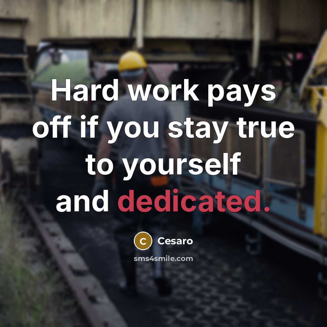 “Hard work pays off if you stay true to yourself…” quote by Cesaro