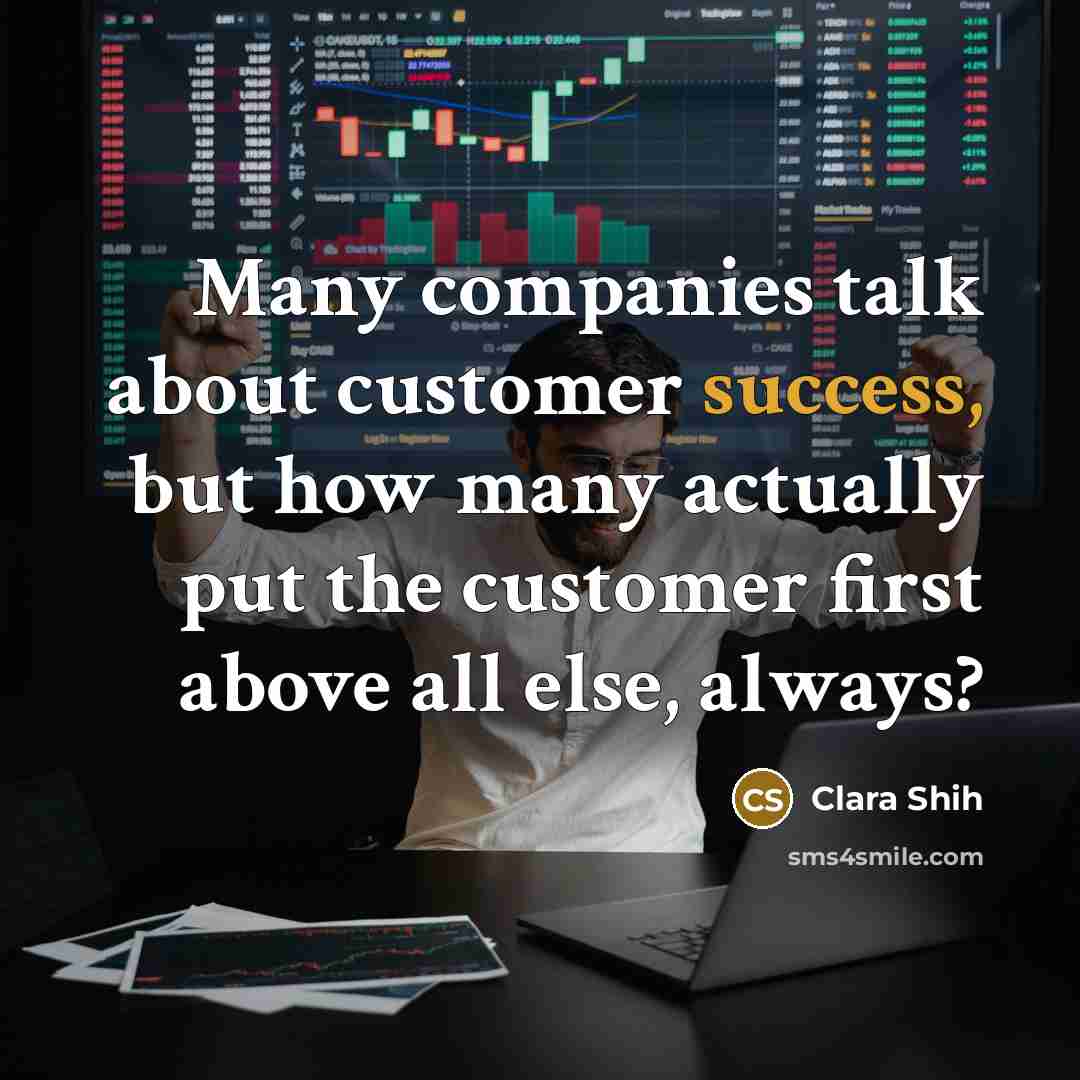 “Many companies talk about customer success, but how many actually…” quote by Clara Shih