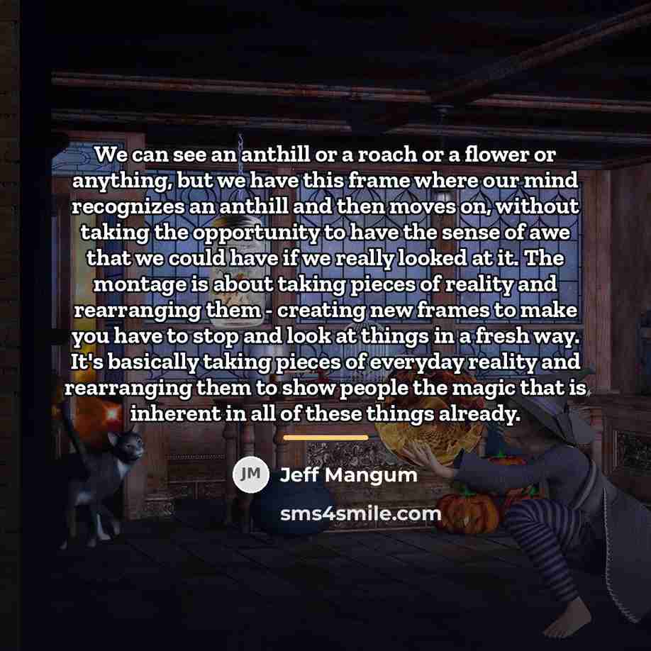 “We can see an anthill or a roach or a…” quote by Jeff Mangum