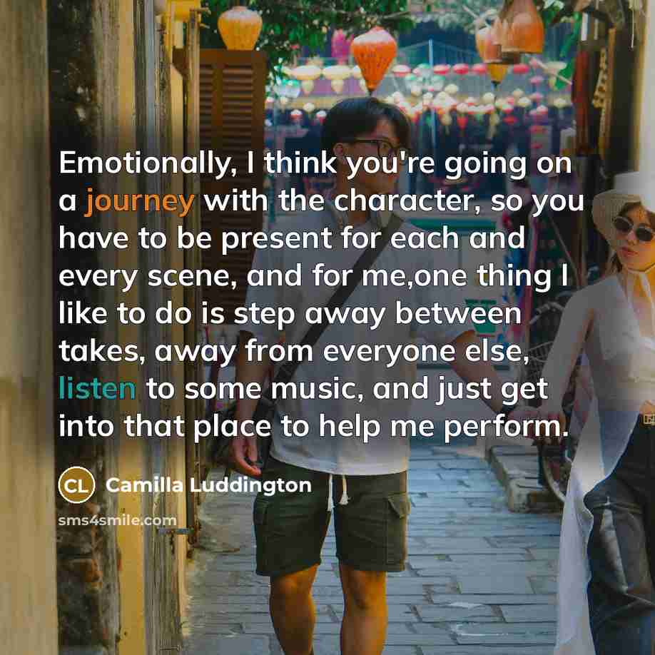 “Emotionally, I think you're going on a journey with the…” quote by Camilla Luddington