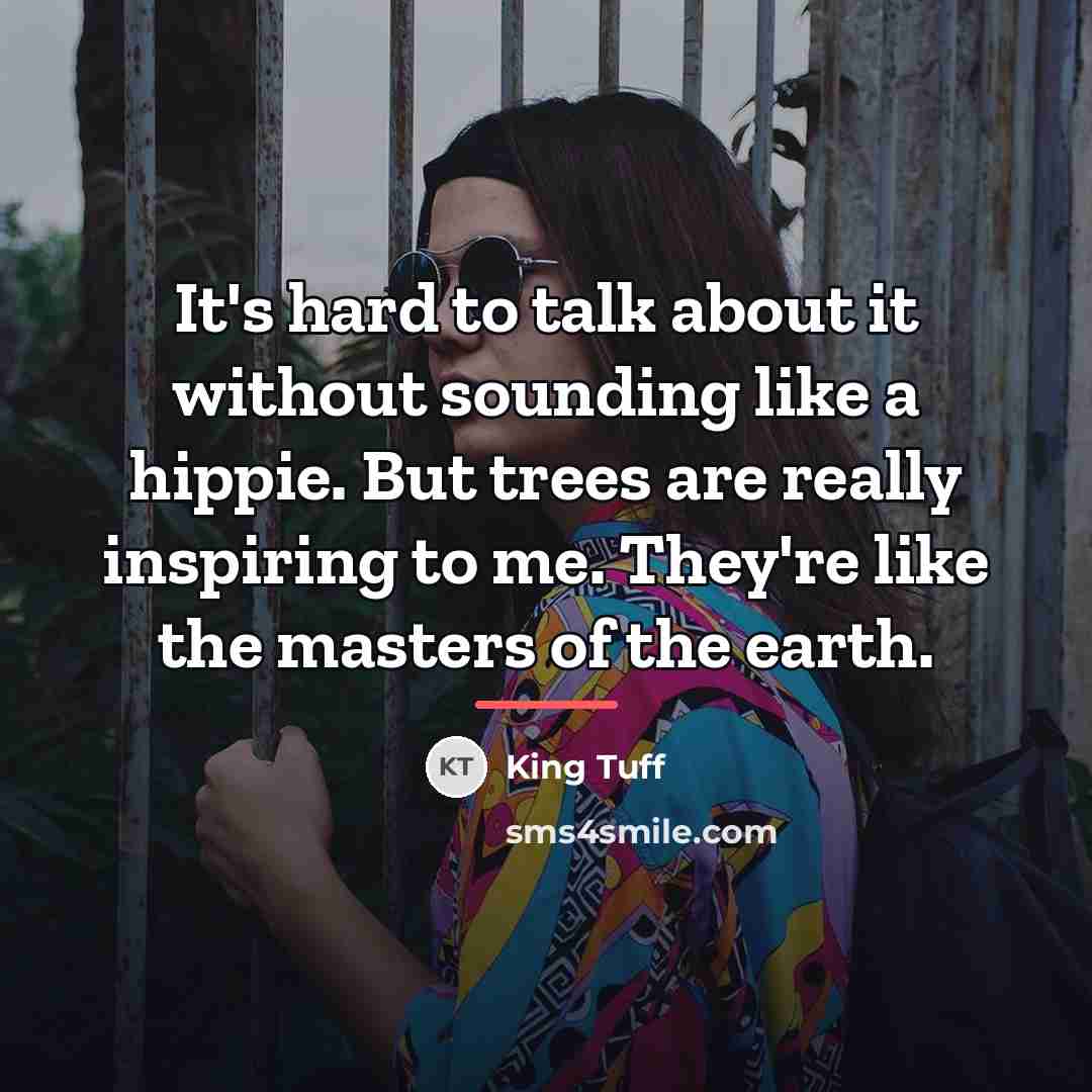 “It's hard to talk about it without sounding like a…” quote by King Tuff