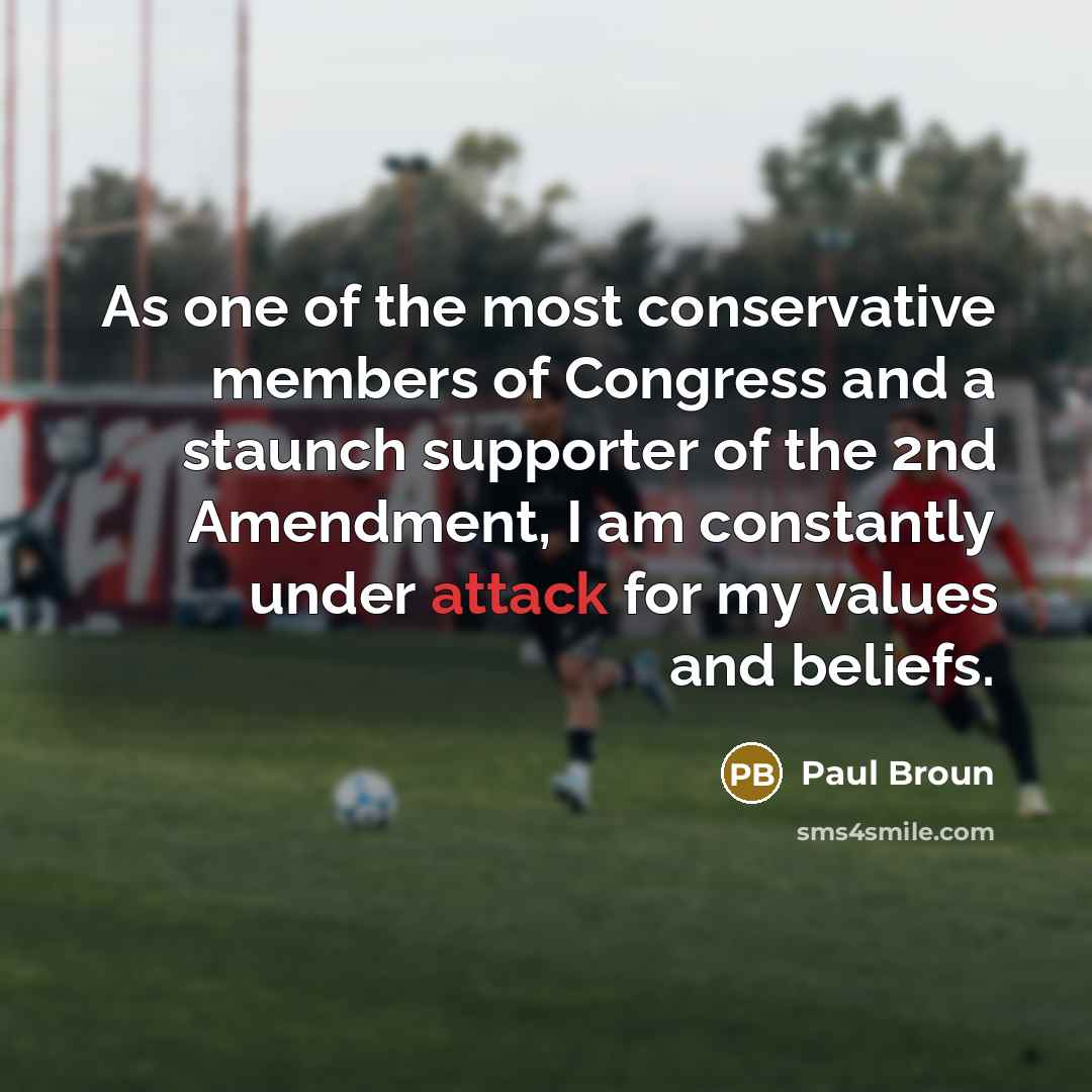 “As one of the most conservative members of Congress and…” quote by Paul Broun