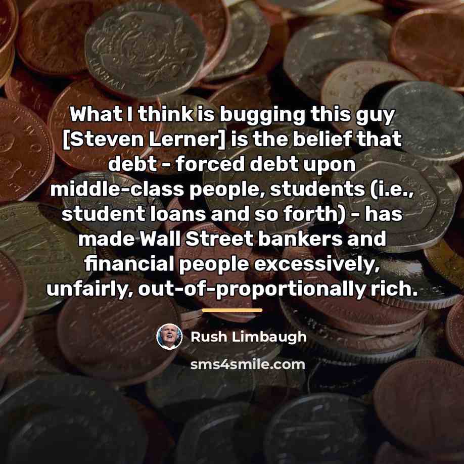 “What I think is bugging this guy [Steven Lerner] is…” quote by Rush Limbaugh