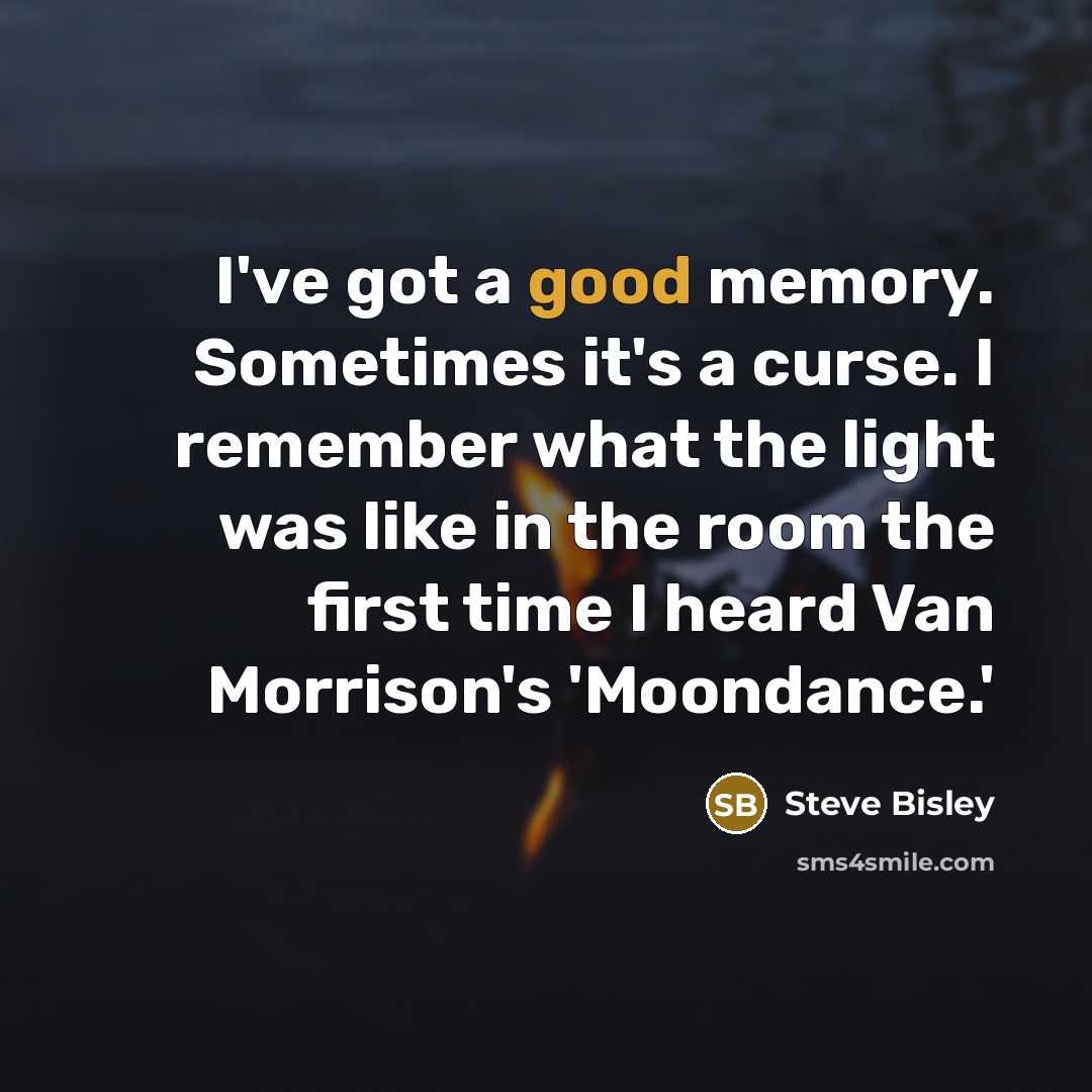“I've got a good memory. Sometimes it's a curse. I…” quote by Steve Bisley