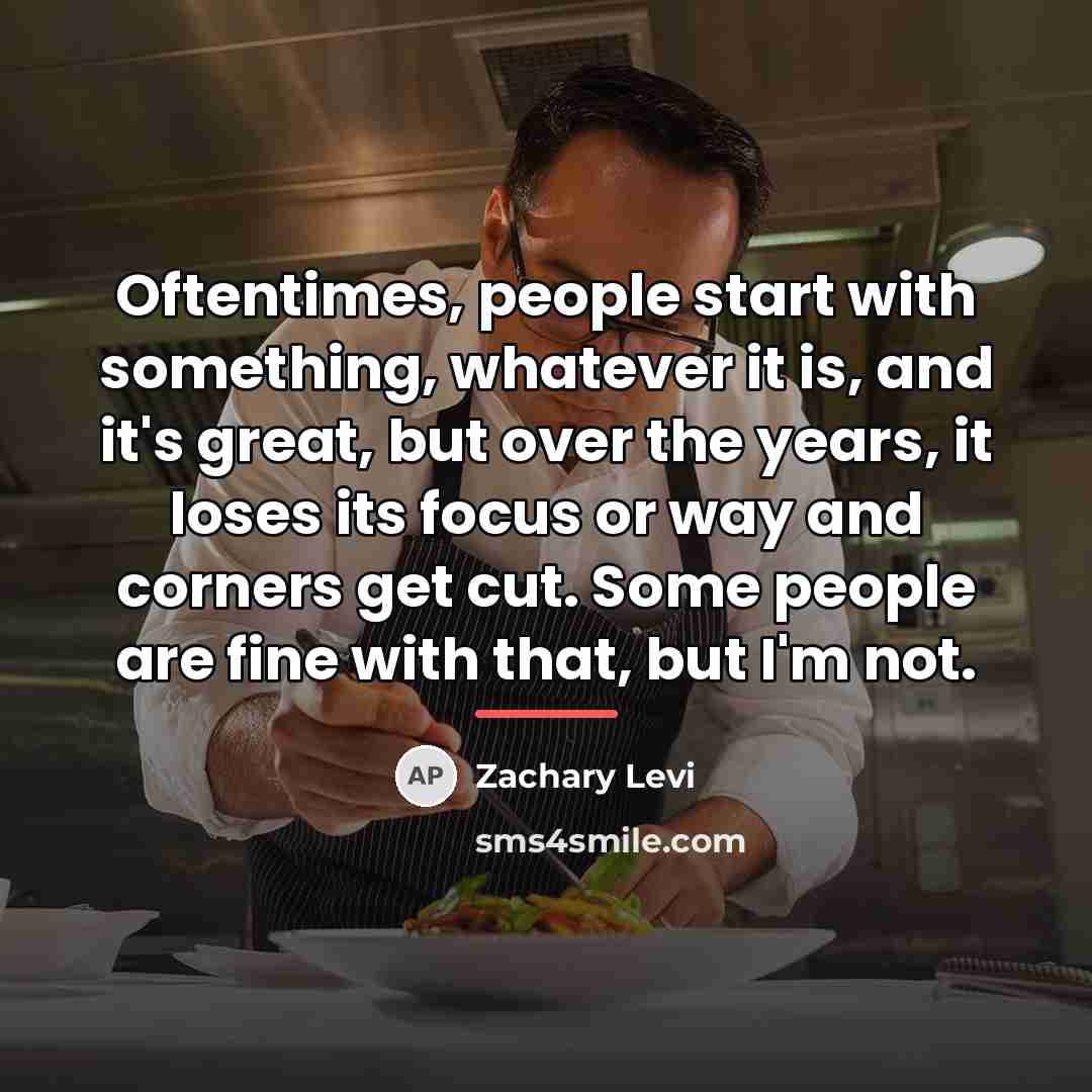 “Oftentimes, people start with something, whatever it is, and it's…” quote by Zachary Levi