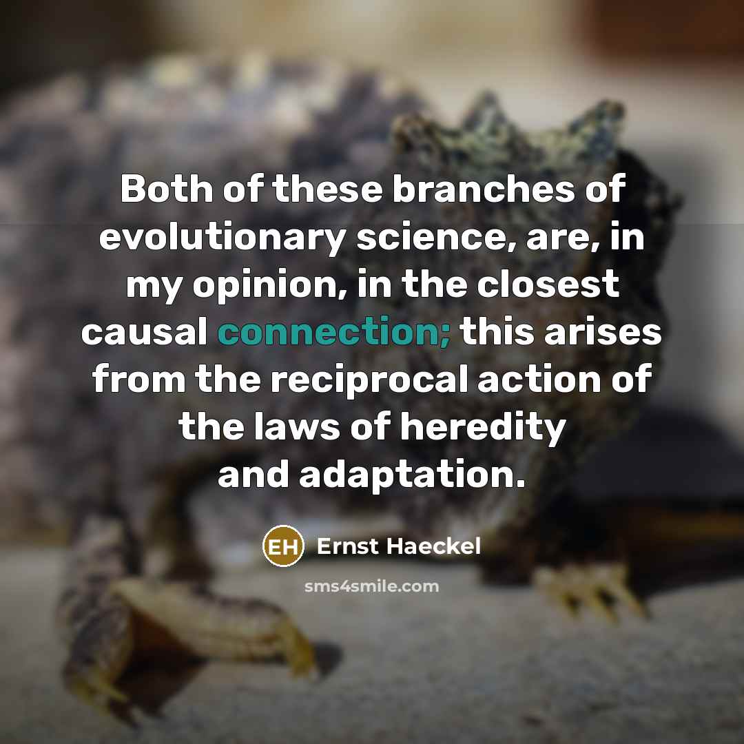 “Both of these branches of evolutionary science, are, in my…” quote by Ernst Haeckel