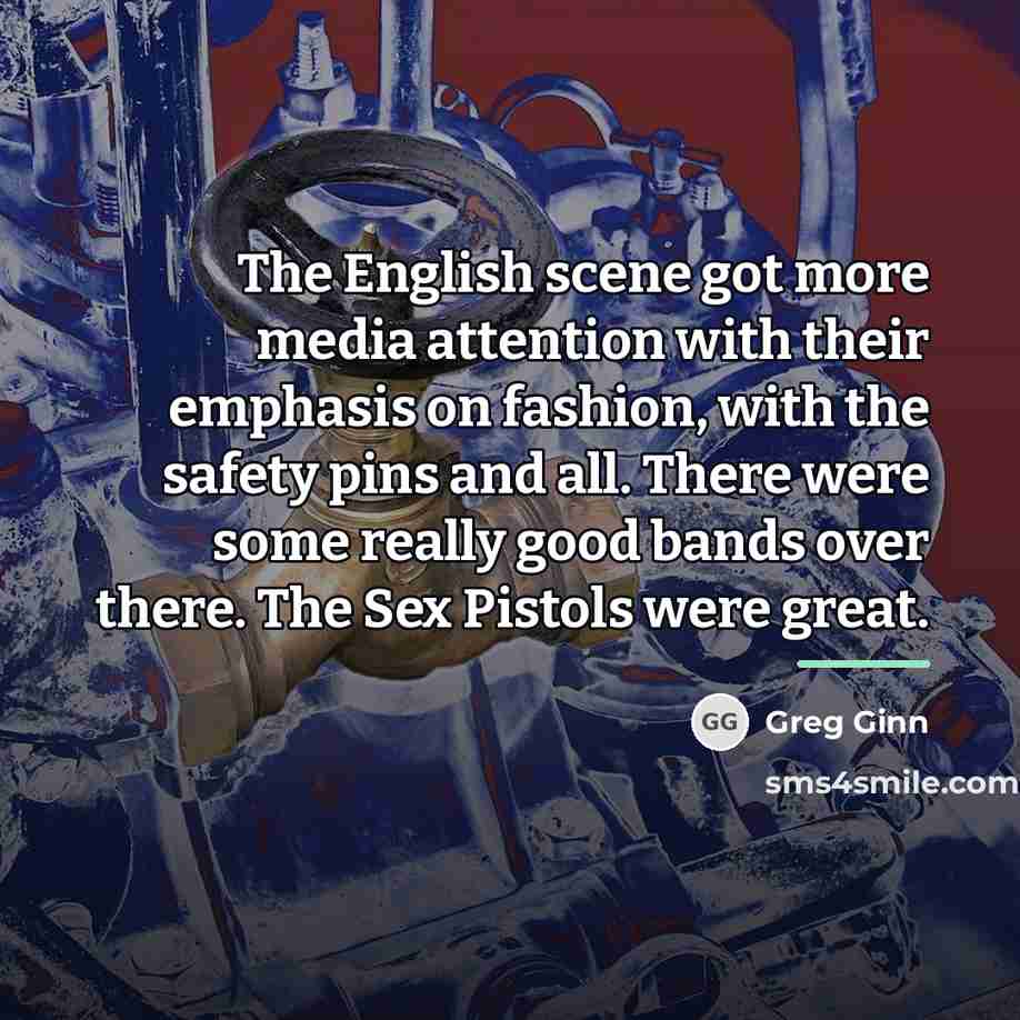 “The English scene got more media attention with their emphasis…” quote by Greg Ginn