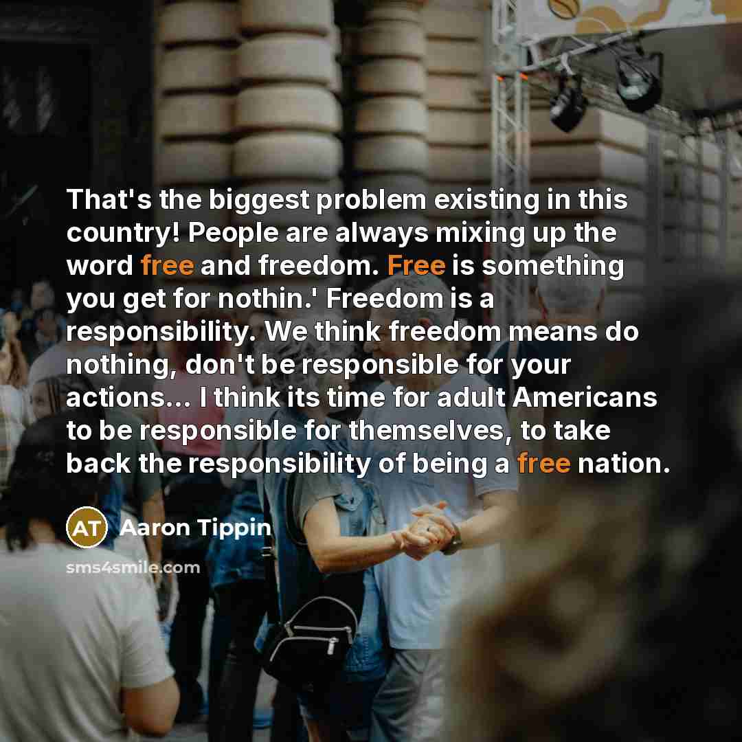“That's the biggest problem existing in this country! People are…” quote by Aaron Tippin