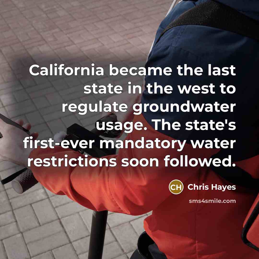 “California became the last state in the west to regulate…” quote by Chris Hayes
