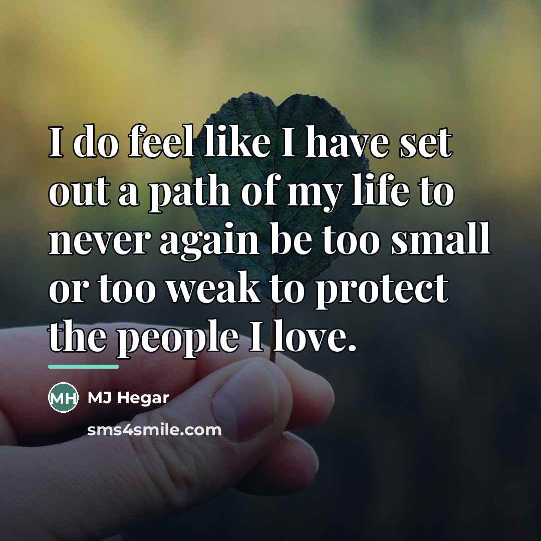 “I do feel like I have set out a path…” quote by MJ Hegar