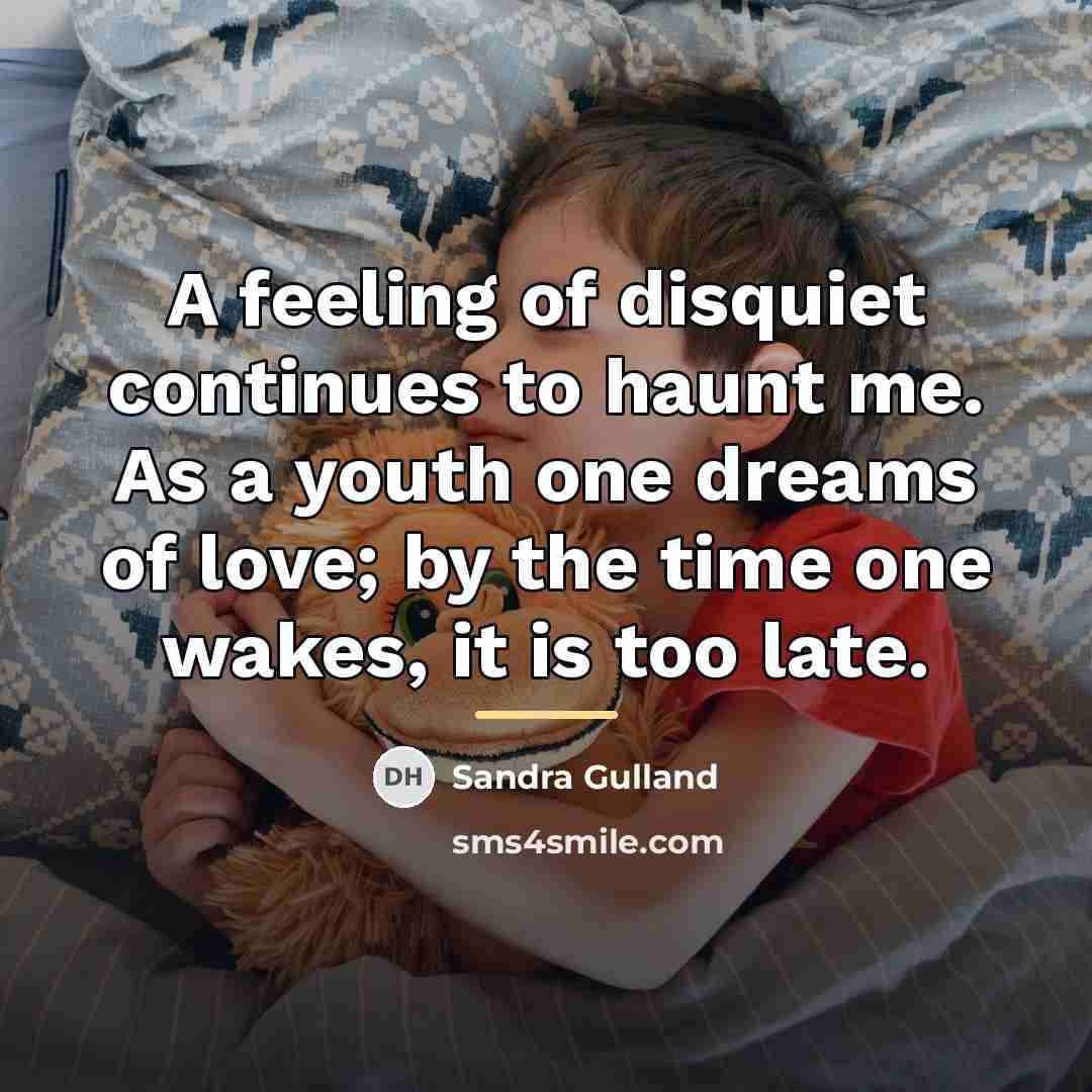 “A feeling of disquiet continues to haunt me. As a…” quote by Sandra Gulland