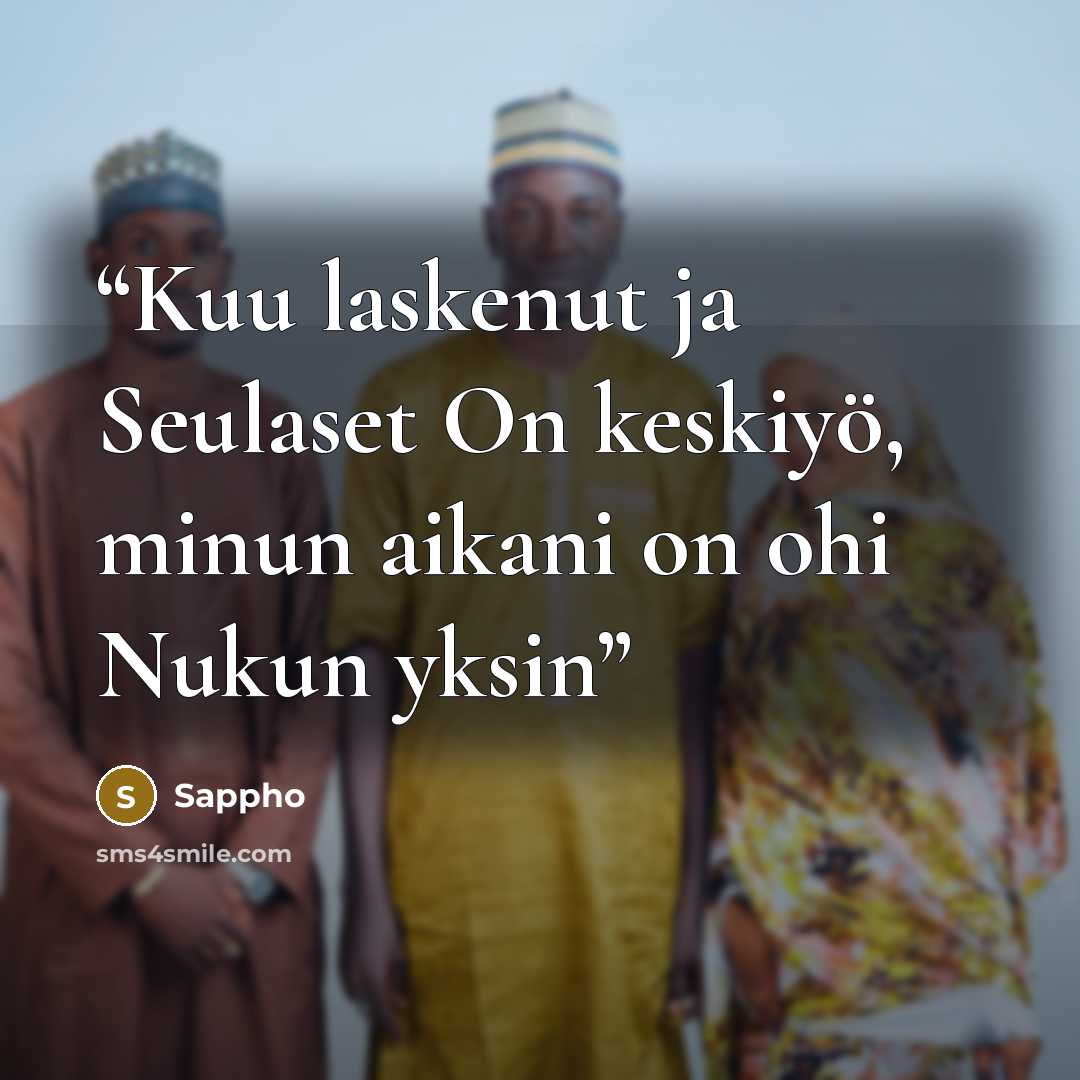 “Kuu laskenut ja Seulaset On keskiyö, minun aikani on ohi Nukun yksin” quote by Sappho