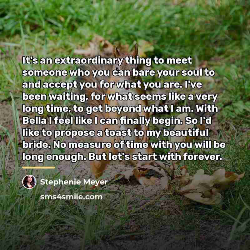 “It's an extraordinary thing to meet someone who you can…” quote by Stephenie Meyer