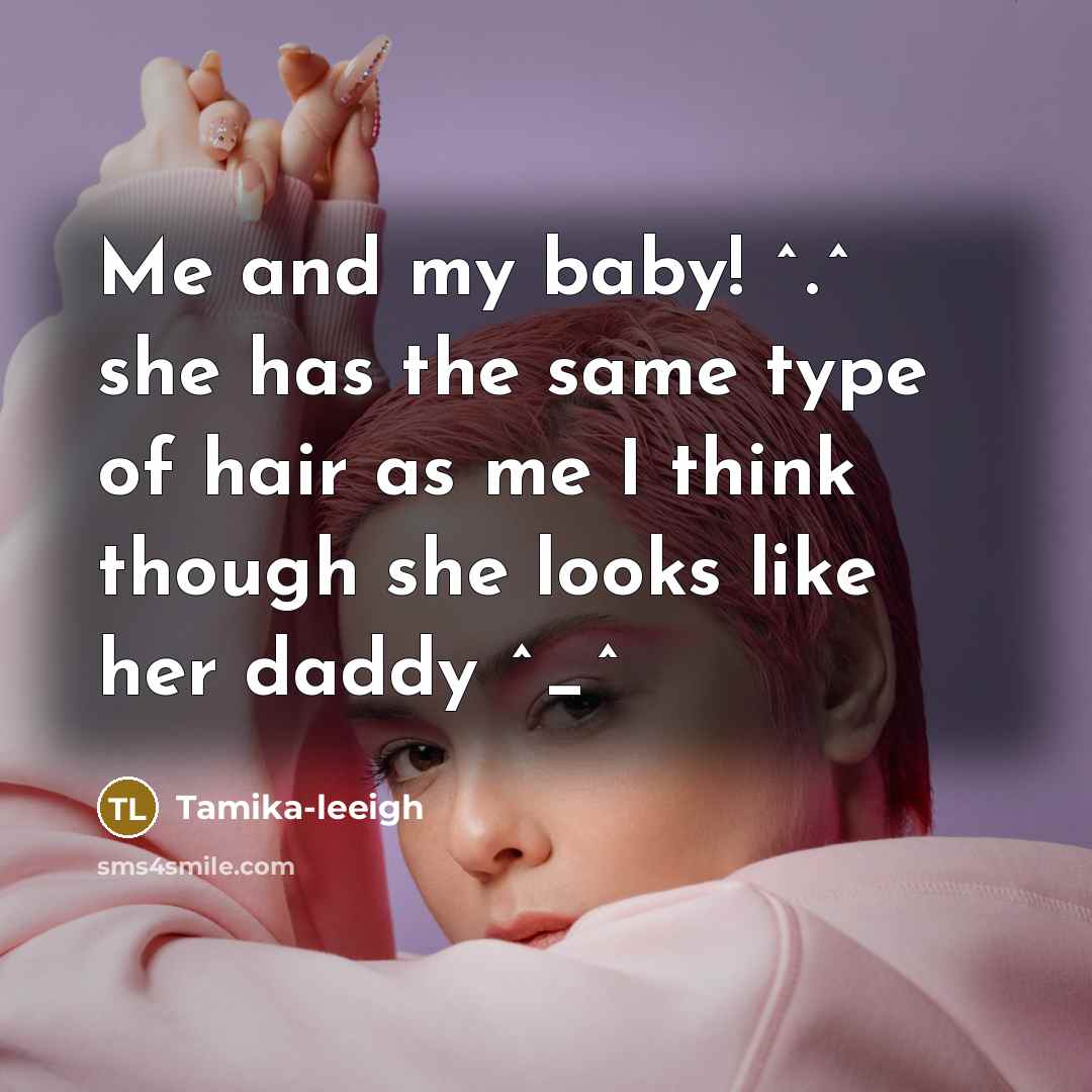 “Me and my baby! ^.^ she has the same type of hair as me I think though she looks like her daddy ^_^” quote by Tamika-leeigh