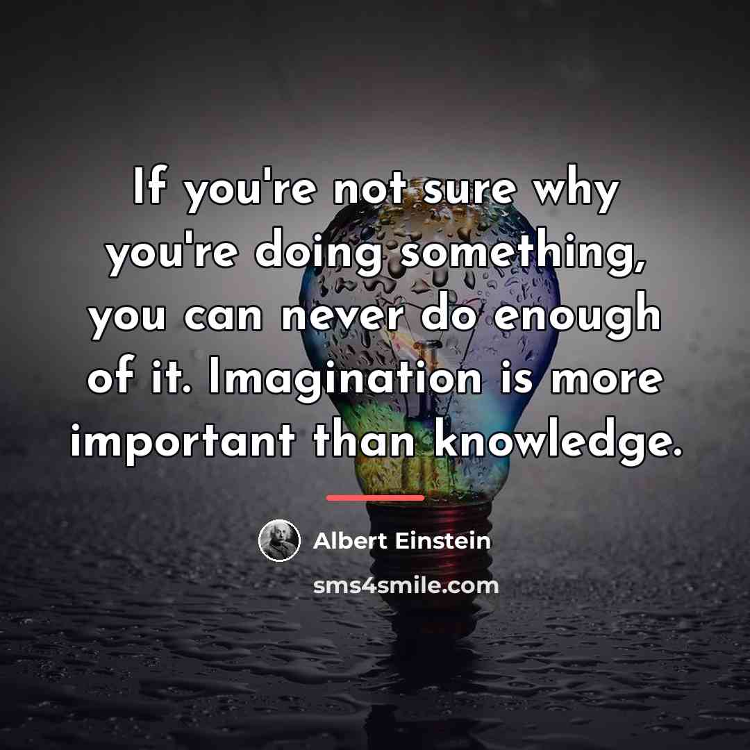 “If you're not sure why you're doing something, you can…” quote by Albert Einstein