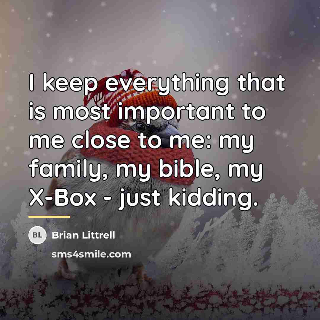 “I keep everything that is most important to me close…” quote by Brian Littrell
