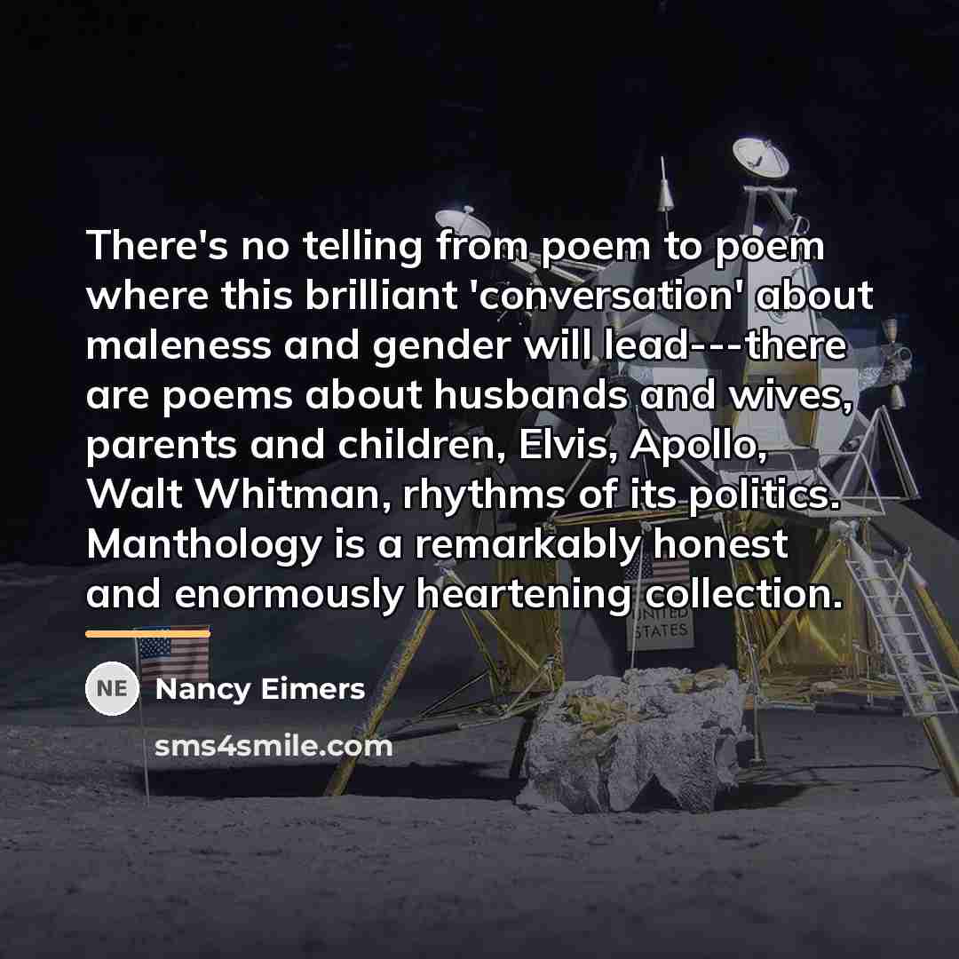 “There's no telling from poem to poem where this brilliant…” quote by Nancy Eimers