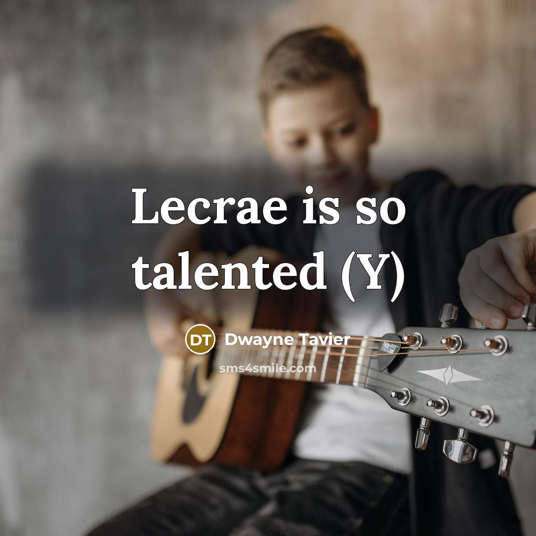 “Lecrae is so talented (Y)…” quote by Dwayne Tavier