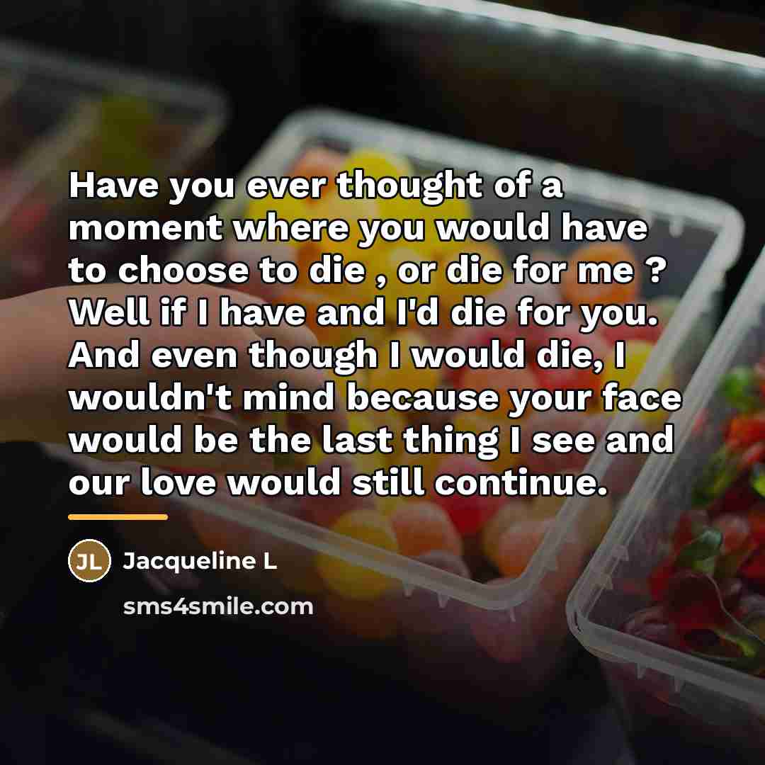 “Have you ever thought of a moment where you would…” quote by Jacqueline L