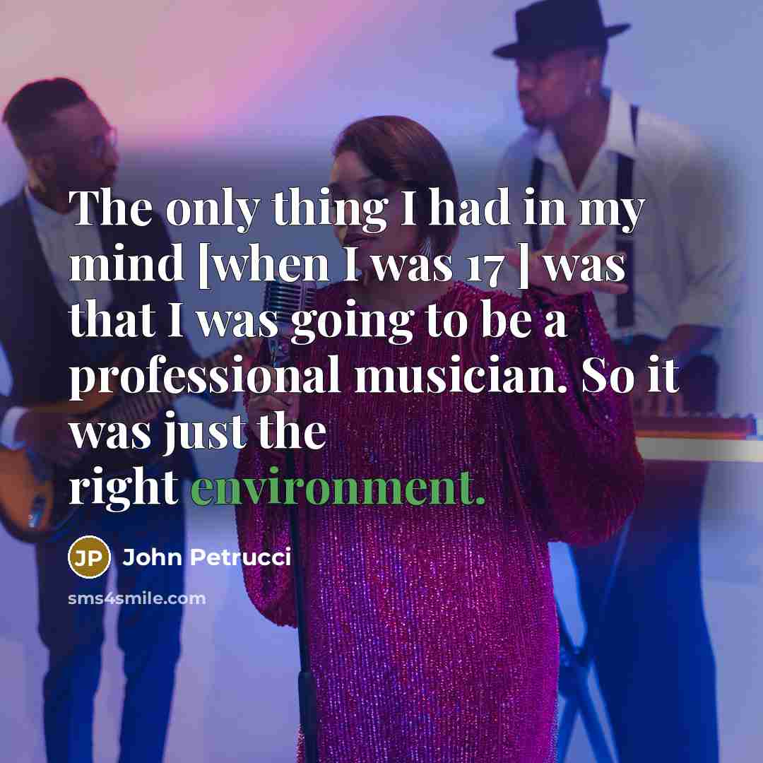 “The only thing I had in my mind [when I…” quote by John Petrucci