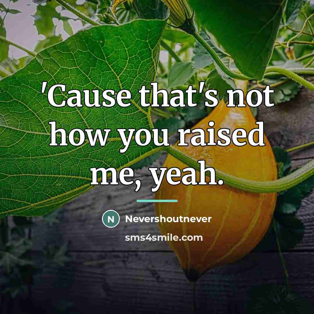 “'Cause that's not how you raised me, yeah.…” quote by Nevershoutnever