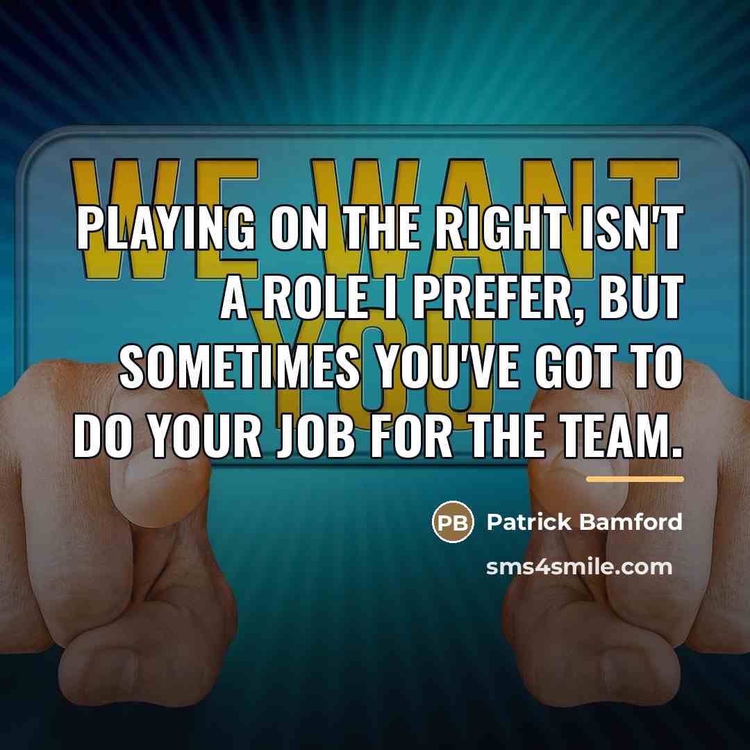“Playing on the right isn't a role I prefer, but…” quote by Patrick Bamford