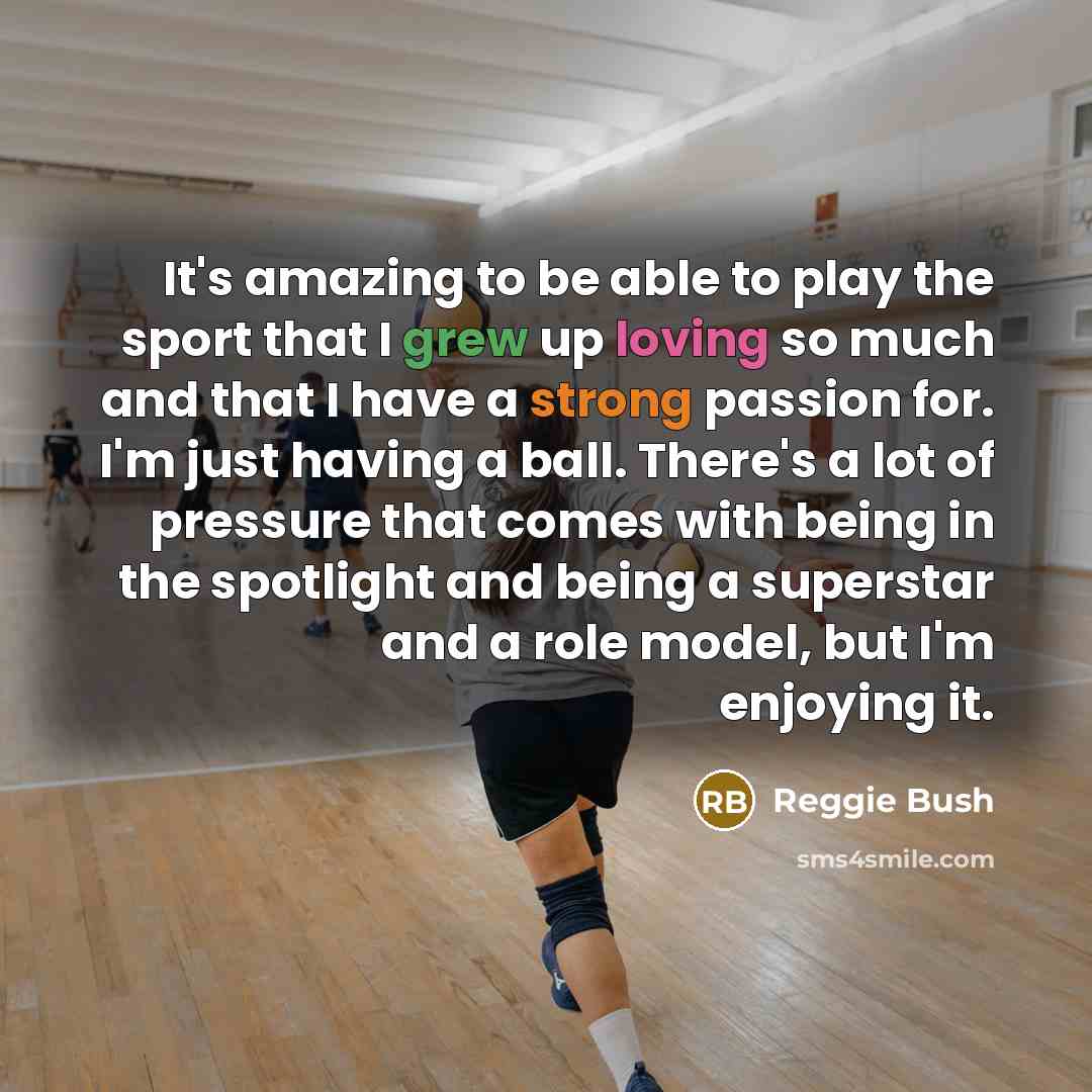 “It's amazing to be able to play the sport that…” quote by Reggie Bush