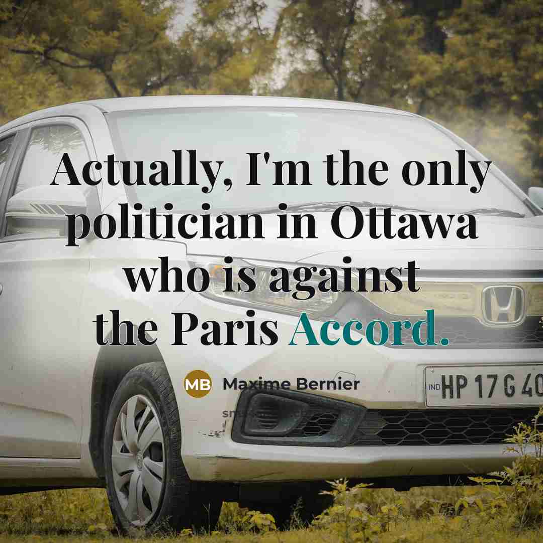 “Actually, I'm the only politician in Ottawa who is against…” quote by Maxime Bernier