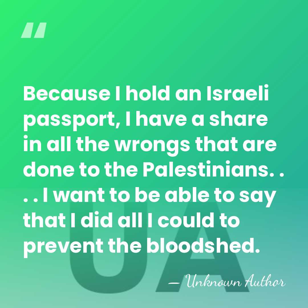 Because I hold an Israeli passport, I have a share in all&hellip; - Chana Bloch