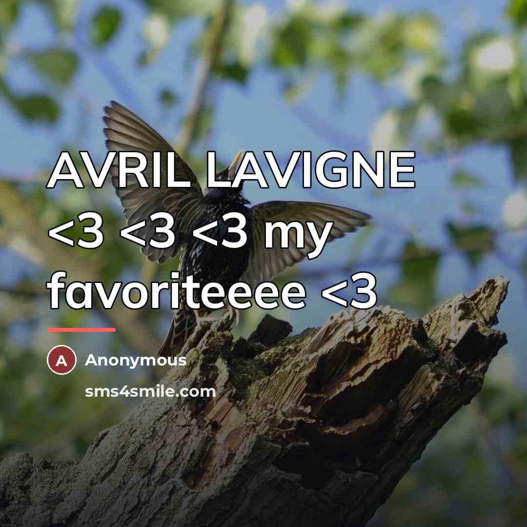 “AVRIL LAVIGNE…” quote by Anonymous