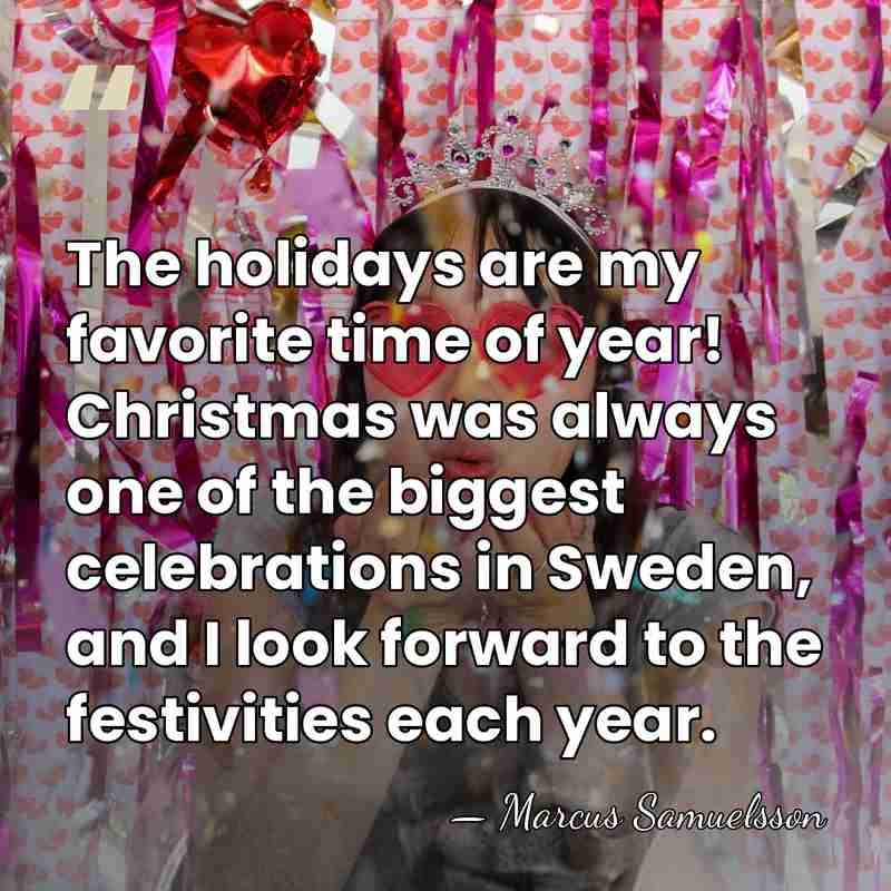 The holidays are my favorite time of year! Christmas was always one&hellip; - Marcus Samuelsson