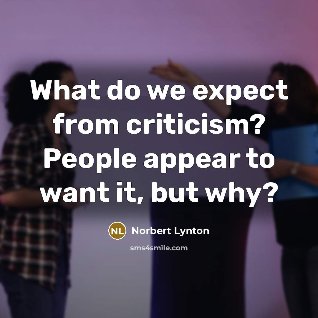 “What do we expect from criticism? People appear to want…” quote by Norbert Lynton
