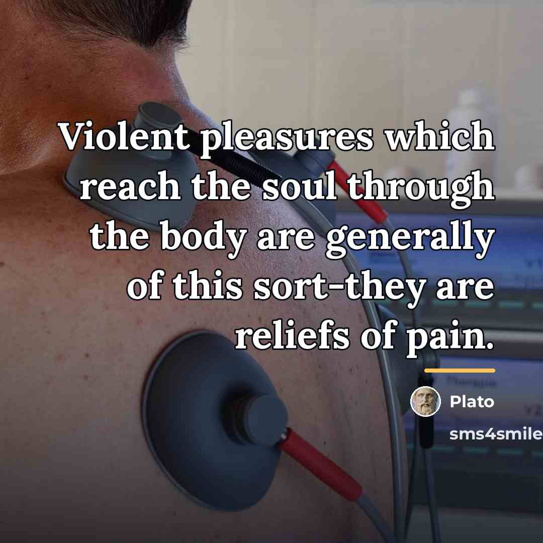 “Violent pleasures which reach the soul through the body are…” quote by Plato