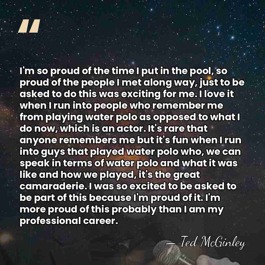 I'm so proud of the time I put in the pool, so&hellip; - Ted McGinley