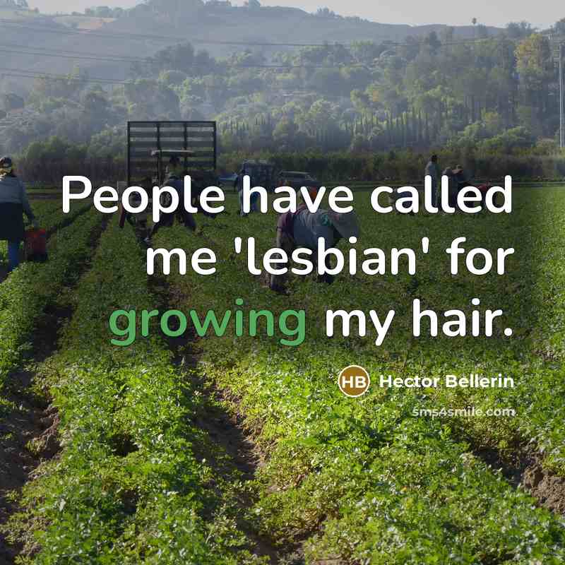 “People have called me 'lesbian' for growing my hair.…” quote by Hector Bellerin