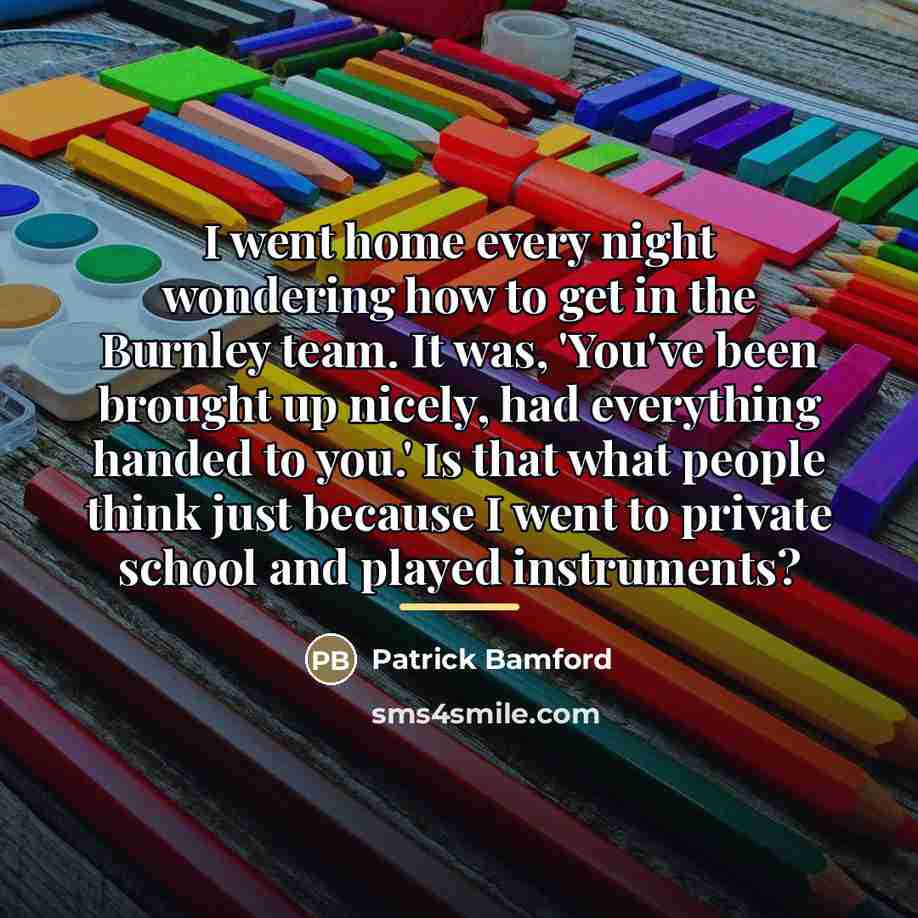 “I went home every night wondering how to get in…” quote by Patrick Bamford