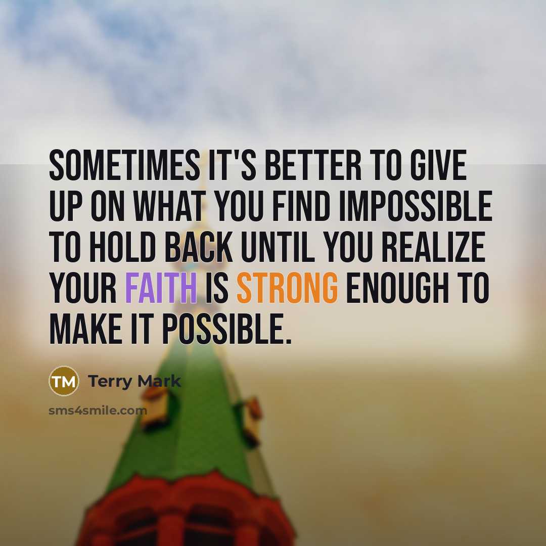 “Sometimes it's better to give up on what you find…” quote by Terry Mark