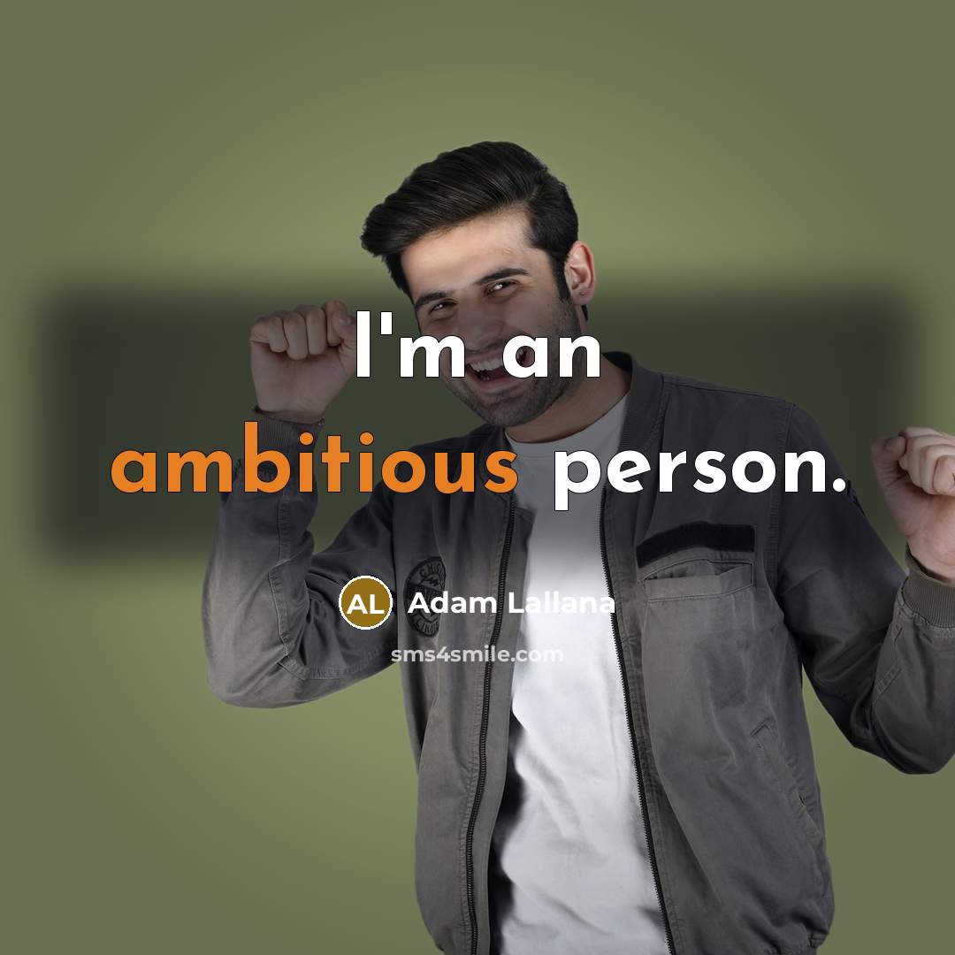 “I'm an ambitious person.…” quote by Adam Lallana