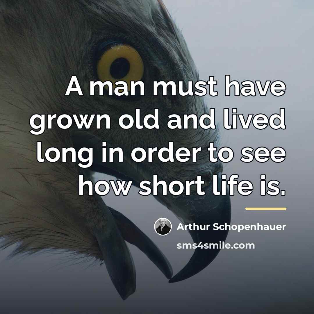 “A man must have grown old and lived long in…” quote by Arthur Schopenhauer