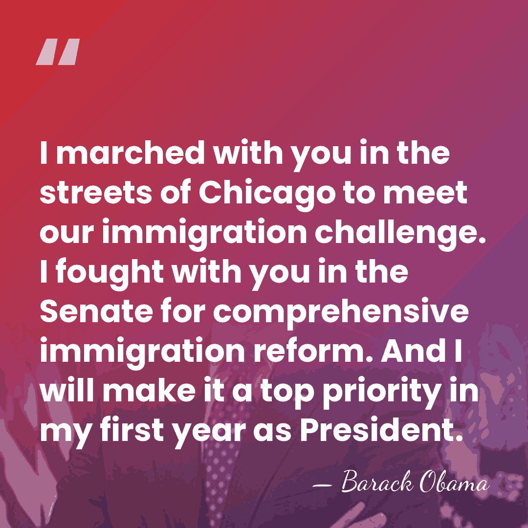 I marched with you in the streets of Chicago to meet our&hellip; - Barack Obama