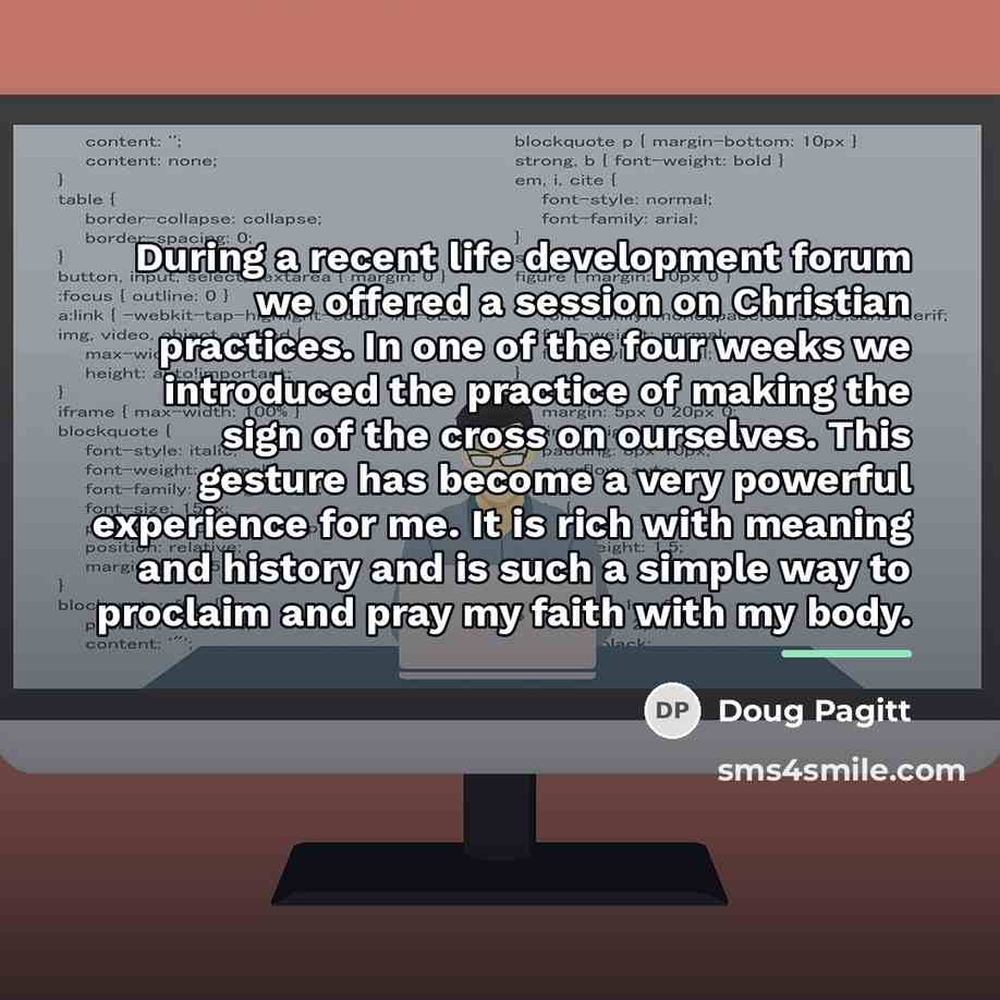 “During a recent life development forum we offered a session…” quote by Doug Pagitt