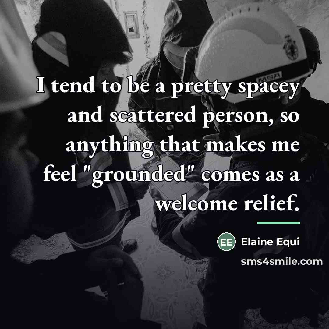 “I tend to be a pretty spacey and scattered person,…” quote by Elaine Equi