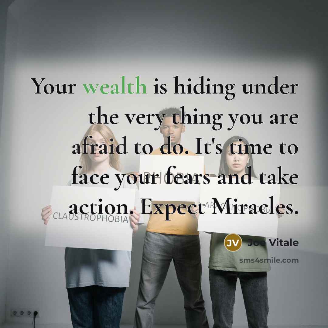 “Your wealth is hiding under the very thing you are…” quote by Joe Vitale