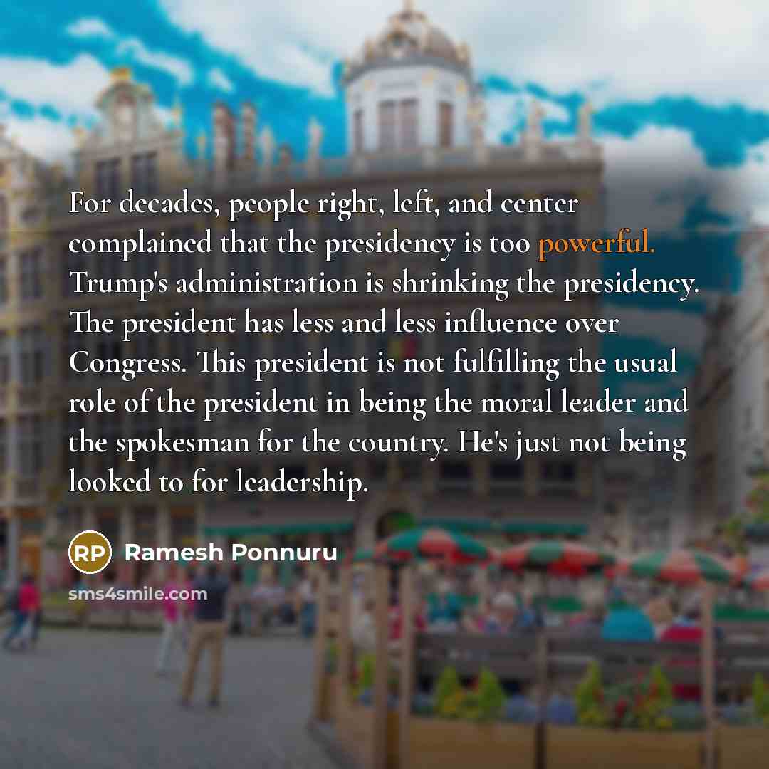“For decades, people right, left, and center complained that the…” quote by Ramesh Ponnuru