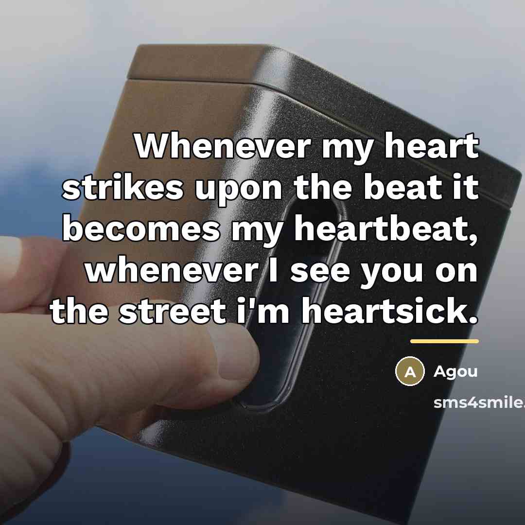 “Whenever my heart strikes upon the beat it becomes my…” quote by Agou