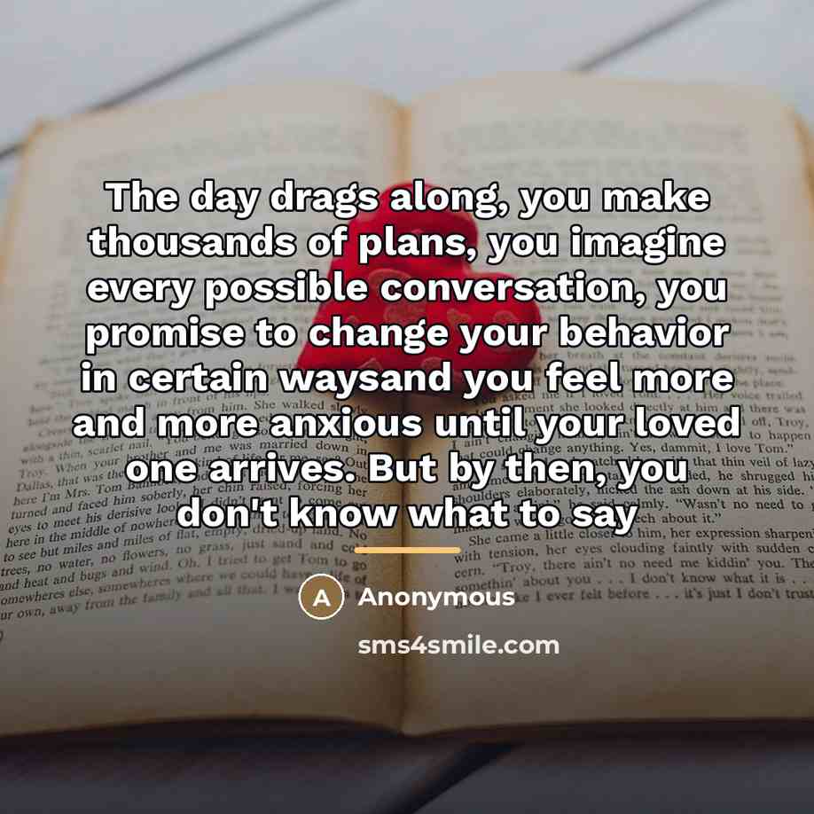 “The day drags along, you make thousands of plans, you…” quote by Anonymous