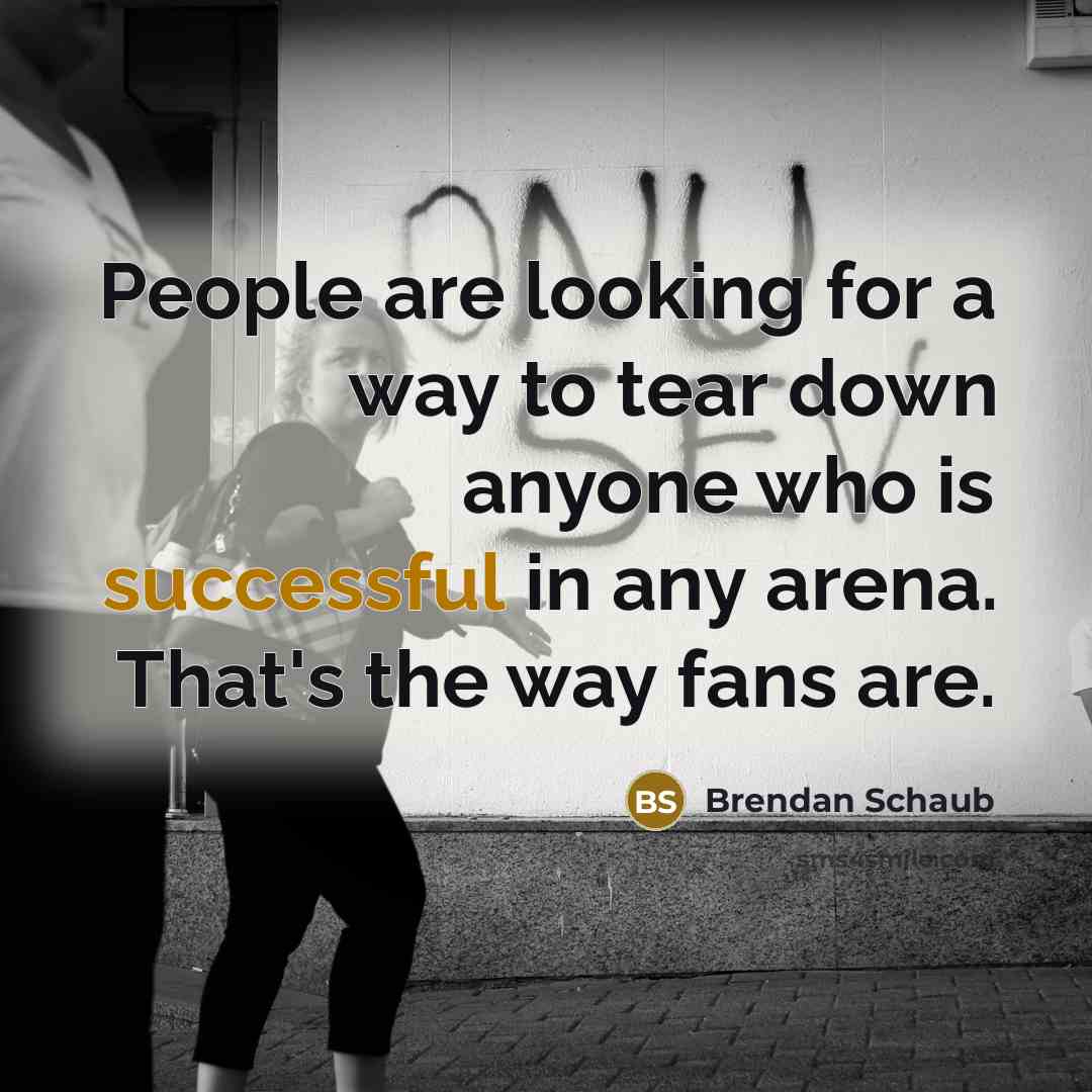 “People are looking for a way to tear down anyone…” quote by Brendan Schaub