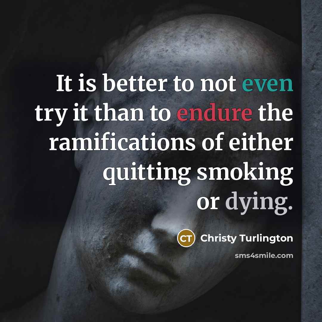 “It is better to not even try it than to…” quote by Christy Turlington